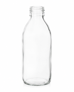 Botella de vidrio clara Alpha de 60 ml