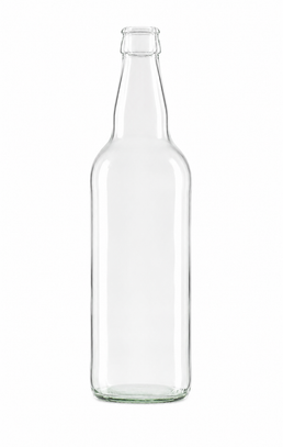 Botella de vidrio clara para cerveza JAC de 500ml