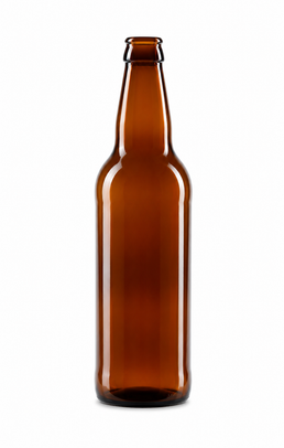 Botella de vidrio ámbar de cerveza JAC de 500 ml