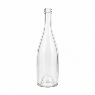 Botella de champán clara de 750ml