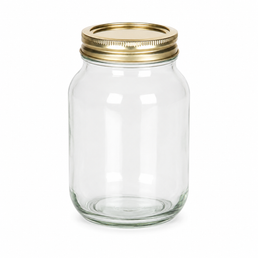 Tarro de vidrio Mason simple de 500 ml