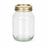 Tarro de vidrio Mason simple de 500 ml