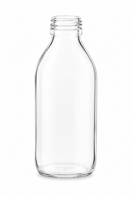 Botella de vidrio clara Alpha de 150 ml