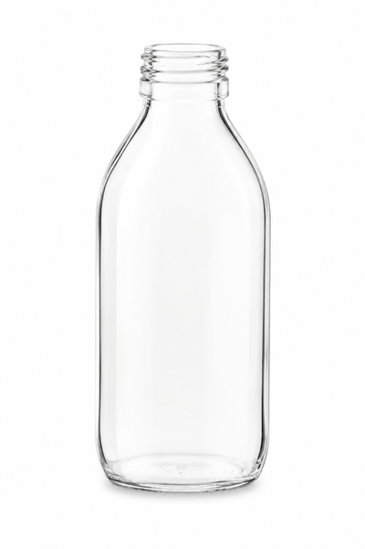 Botella de vidrio clara Alpha de 150 ml