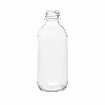 Botella de vidrio clara Alpha de 100 ml