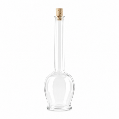 Botella de aceite de vidrio Ravello de 100 ml (apertura de corcho)