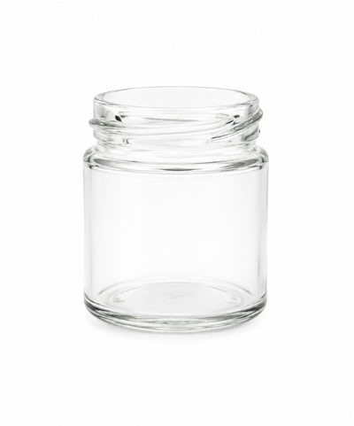 Tarro cuadrado de vidrio blanco de 30ml