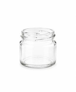 Tarro cuadrado de vidrio blanco de 15ml