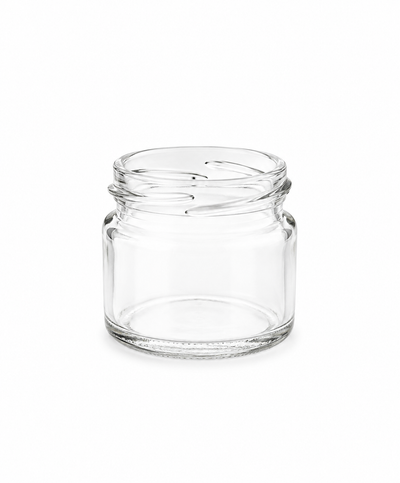 Tarro cuadrado de vidrio blanco de 15ml