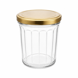 Tarro de vidrio facetado de 324 ml