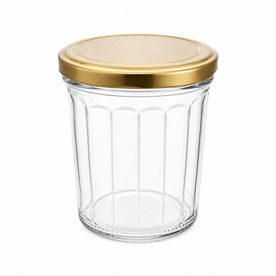 Tarro de vidrio facetado de 324 ml