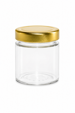 Tarro de Vidrio Cilíndrico de 212ml con Rosca Profunda