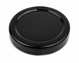 Tapas negras de rosca de 48 mm