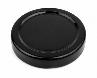 Tapas negras de rosca de 48 mm