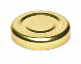 Tapa de botón dorada de 38 mm con rosca RTB