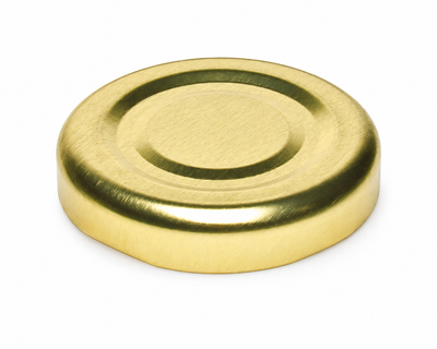 Tapa de botón dorada de 38 mm con rosca RTB