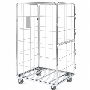 Container 800x700x1500 mit Fronttüren – Sicherer Rollcontainer für einfachen Zugang
