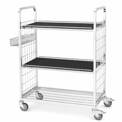 Contenedor Bajo 880x460 H1240 – Jaula Rodante Compacta para Almacenamiento Eficiente