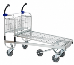 Carry 120M Carro de Transporte – Carro de Capacidad Extra con Plataforma de Alambre