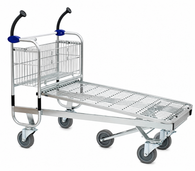 Carry 120M Carro de Transporte – Carro de Capacidad Extra con Plataforma de Alambre
