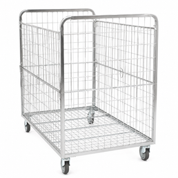 Contenedor para Cartones 800x1200 H1200 – Jaula Rodante Grande para Manejo de Mercancías Envasadas