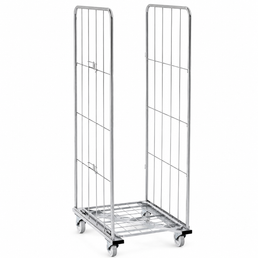 Contenedor 800x600 H1810 con Z-Frame Inferior – Jaula Rodante Alta para Almacenamiento Estable