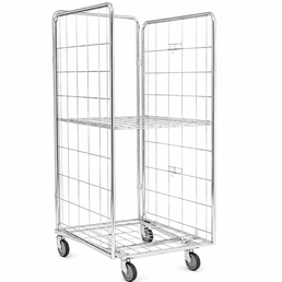 Contenedor Plegable WMS 1800x810x750 – Jaula Rodante Colapsable para Almacenamiento que Ahorra Espacio