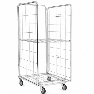 Contenedor Plegable WMS 1800x810x750 – Jaula Rodante Colapsable para Almacenamiento que Ahorra Espacio
