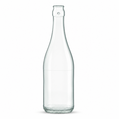 Système 75cl Bague Tonneau Combiné Flint Glass Bottle – Sparkling Finish