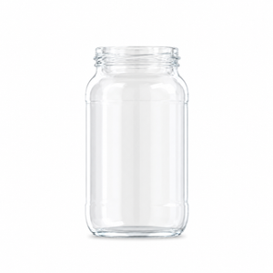 Frasco de vidrio transparente de 380 ml para conservar alimentos