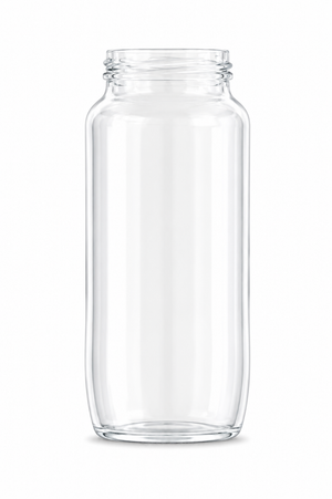 Frasco de Vidrio Transparente para Alimentos de 539ml