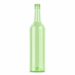Botella de Vino Burdeos de Vidrio Verde 750ml – Cierre Roscado de 30mm