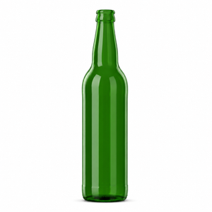 Botella de Cerveza Ale de Vidrio Verde 500ml – Acabado Crown Cork de 29mm