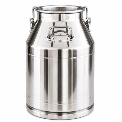 Churn de Leche de Acero Inoxidable de 25 Litros – Transporte Lácteo Duradero y Seguro
