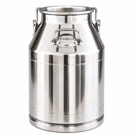 Churn de Leche de Acero Inoxidable de 50 Litros – Transporte Lácteo Confiable y Duradero