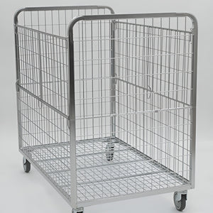 Contenedor para Cartones 800x1200 H1200 – Jaula Rodante Grande para Manejo de Mercancías Envasadas