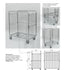Container for Cartons 600x1000 H1200 – Optimized Roll Cage for Boxed Goods