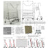 Plate Trolley Carry WP4BW with Shelf and Basket - Durable and Convenient