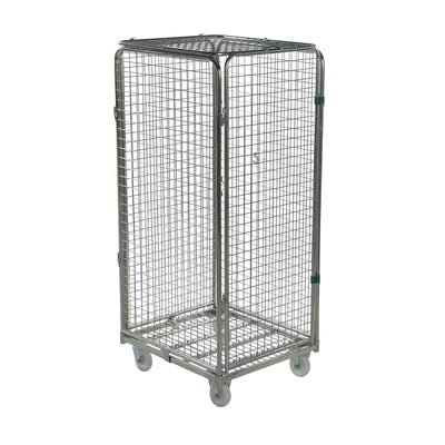 Contenedor Rodante Antirrobo – 800x710x1800mm, Desmontable con Base de Metal y Puertas de Enchufe