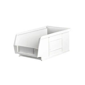 Antibacterial Small Parts Bins | White Hygiene-Safe Storage Containers