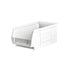 Antibacterial Small Parts Bins | White Hygiene-Safe Storage Containers