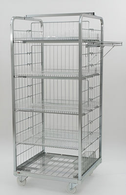 High Container 700x700 H1650 with 4 Shelves – Tall Roll Cage for Maximum Storage