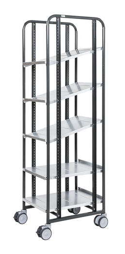 Series 168 Shelf Trolley – Adjustable Multi-Level Cart (477 × 600 × 1850 mm)