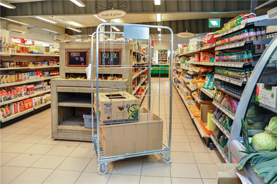 Classic Stackable Roll Container – 2 Sided Galvanised Roll Cage | 400kg Load Capacity