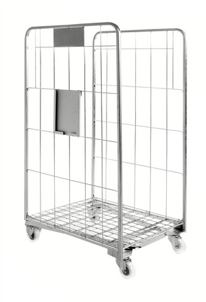 Classic Stackable Roll Container – 2 Sided Galvanised Roll Cage | 400kg Load Capacity