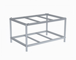 Electrogalvanized Pallet Table with Pallet Control – For EUR Pallet 1200 × 800 mm – 1216 × 816 × 657 mm