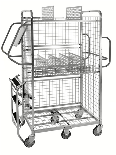 Modul 300 Picking Trolley – Electrogalvanised Flex Cart – 300kg Capacity (1300 × 625 × 1710 mm)
