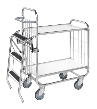 Series 8000 Adjustable Shelving Trolley – Electrogalvanised Flex Cart – 250kg Capacity (1195 × 470 × 1120 mm)