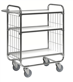 Series 8000 Shelving Trolley – Electrogalvanised – 250 kg Capacity (1395 × 470 × 1120 mm)