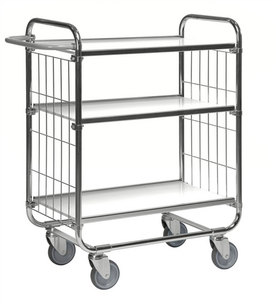 Series 8000 Shelving Trolley – Electrogalvanised – 250 kg Capacity (1395 × 470 × 1120 mm)